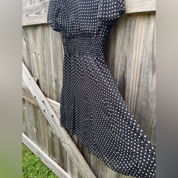 Chris McLaughlin Black Dress with White Dots - Picture 7 of 7